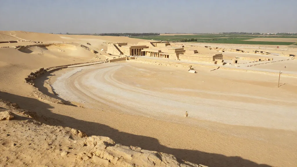 ¿Por qué las pirámides de Egipto están todas en la misma franja del desierto?