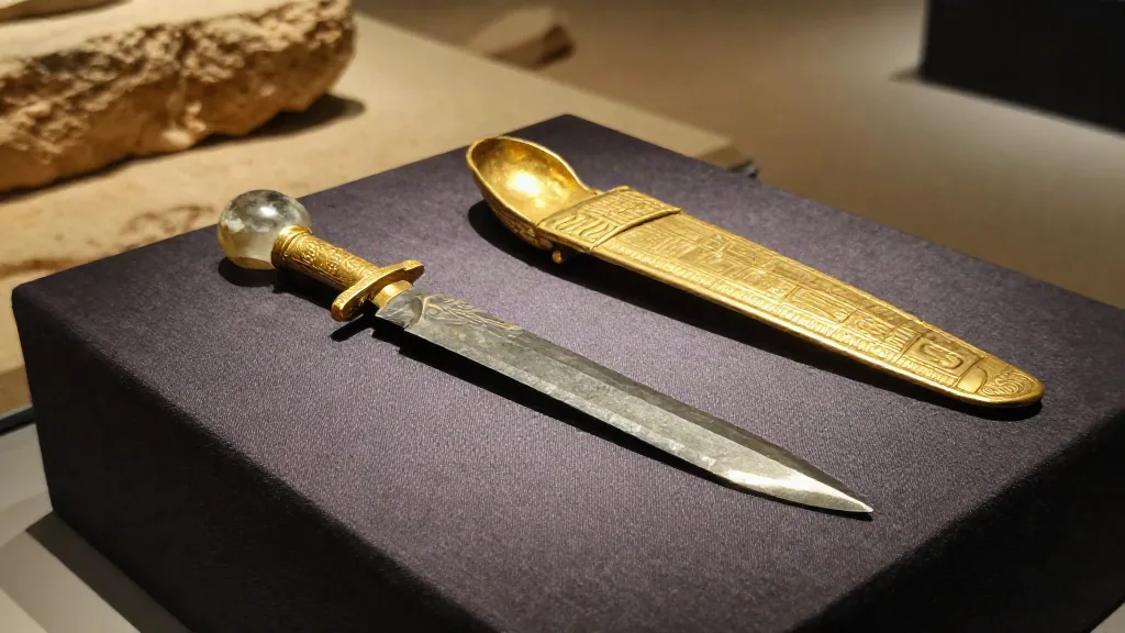 ¿La daga de hierro de Tutankamón está hecha con un meteorito?
